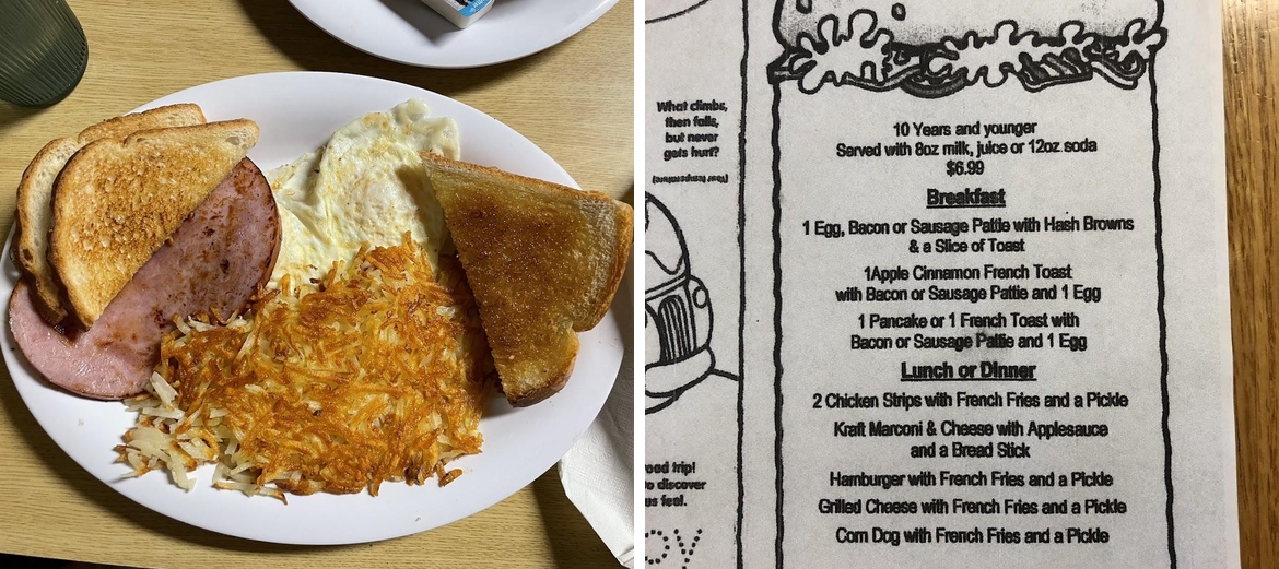 Dotties Hometown Cafe Menu