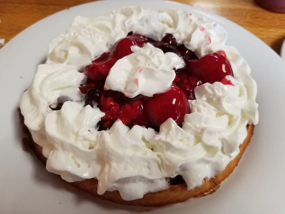 Belgian Waffle with Strawberries