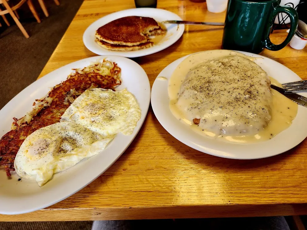 Country Fried Steak with Little Pancakes