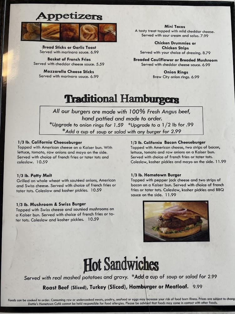 Dotties Hometown Cafe Menu image 4